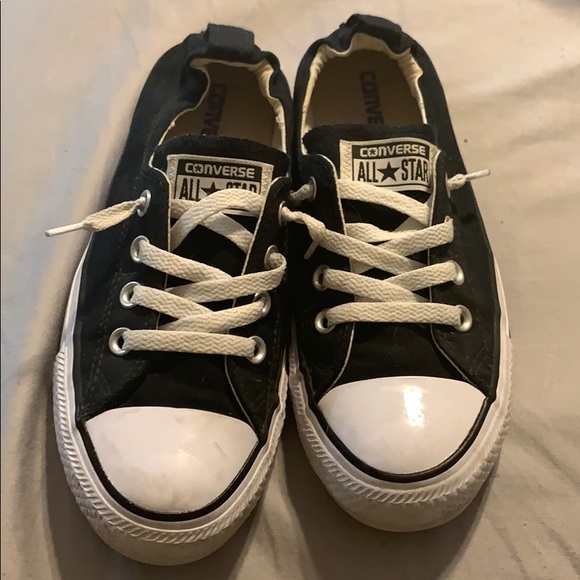 all black shoreline converse